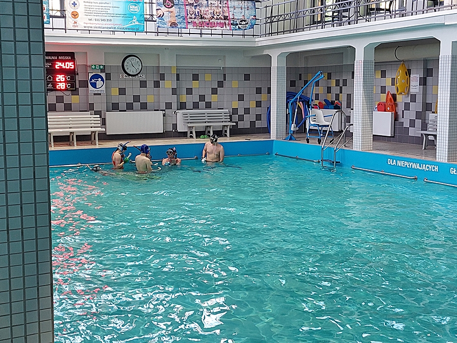 Hokej pod wodą Walenie Siemianowice Śląskie Trening 24 V 2025